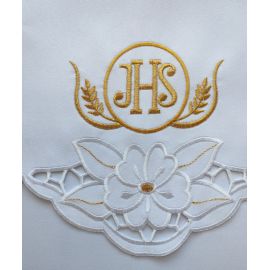 Obrus ołtarzowy haftowany - wzór eucharystyczny (95) - zdjęcie 2 - Obrus ołtarzowy haftowany - wzór eucharystyczny (95)