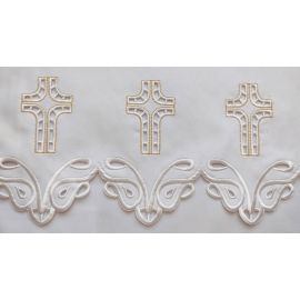 Obrus ołtarzowy haftowany - wzór eucharystyczny (102) - zdjęcie 2 - Obrus ołtarzowy haftowany - wzór eucharystyczny (102)