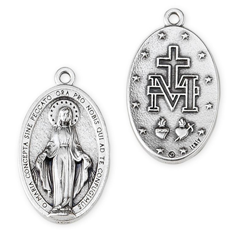 Medalik metalowy Matka Boża Niepokalana 3 cm - Medalik metalowy Matka Boża Niepokalana 3 cm
