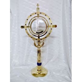 Monstrancja Maryjna, luna 16 cm, pozłacana - 68 cm (D33) - MONSTRANCJE