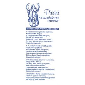 Folder Pieśni na nabożeństwo fatimskie - Folder religijny