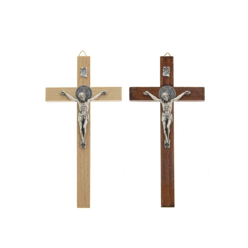 Krzyż św. Benedykta drewniany - 16 cm - Krzyż św. Benedykta drewniany - 16 cm