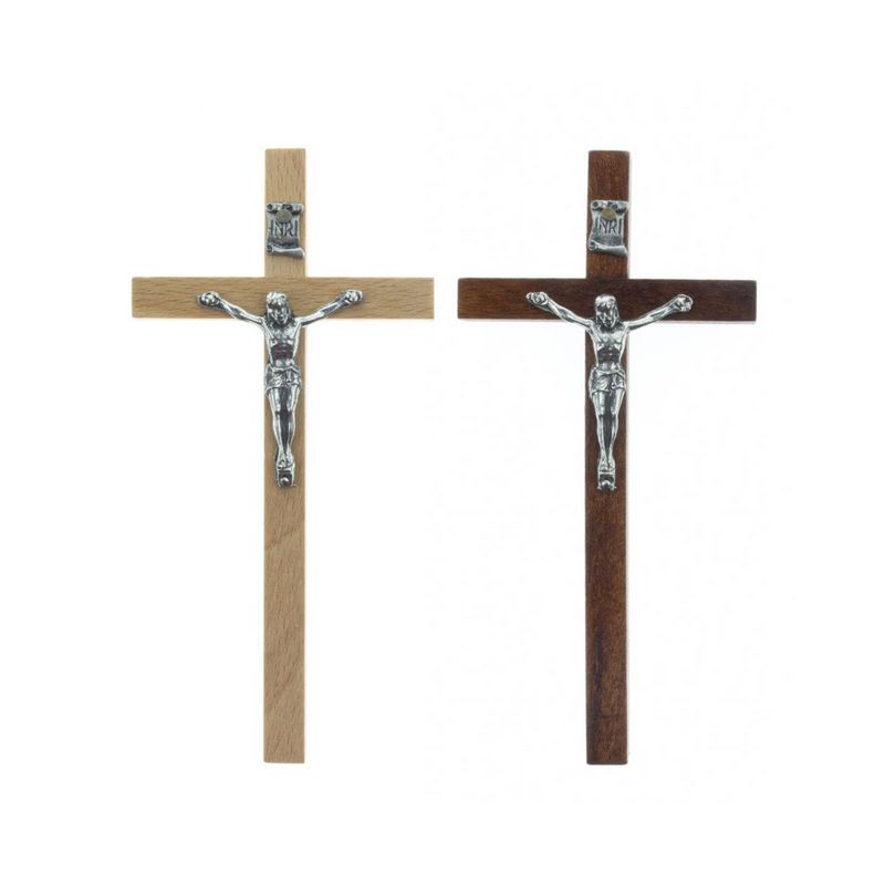 Krzyż drewniany na ścianę - 12 cm - Krzyż drewniany na ścianę - 12 cm