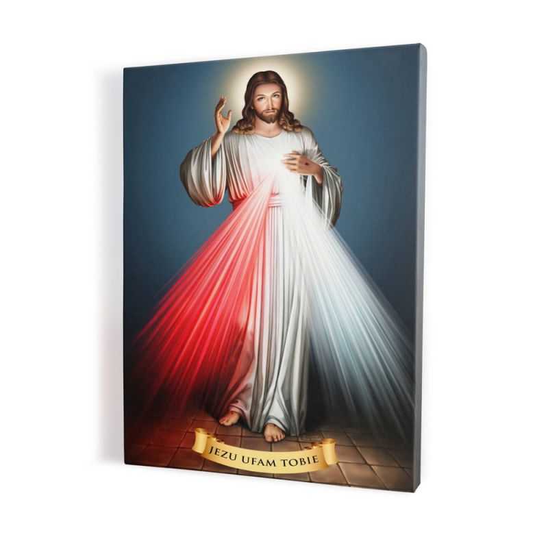 Obraz Jezus Miłosierny - płótno canvas (2) - Obraz Jezus Miłosierny - płótno canvas (2)