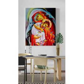 Obraz Matka Boża z Dzieciątkiem - płótno canvas (30) - zdjęcie 2 - Obraz Matka Boża z Dzieciątkiem - płótno canvas (30)