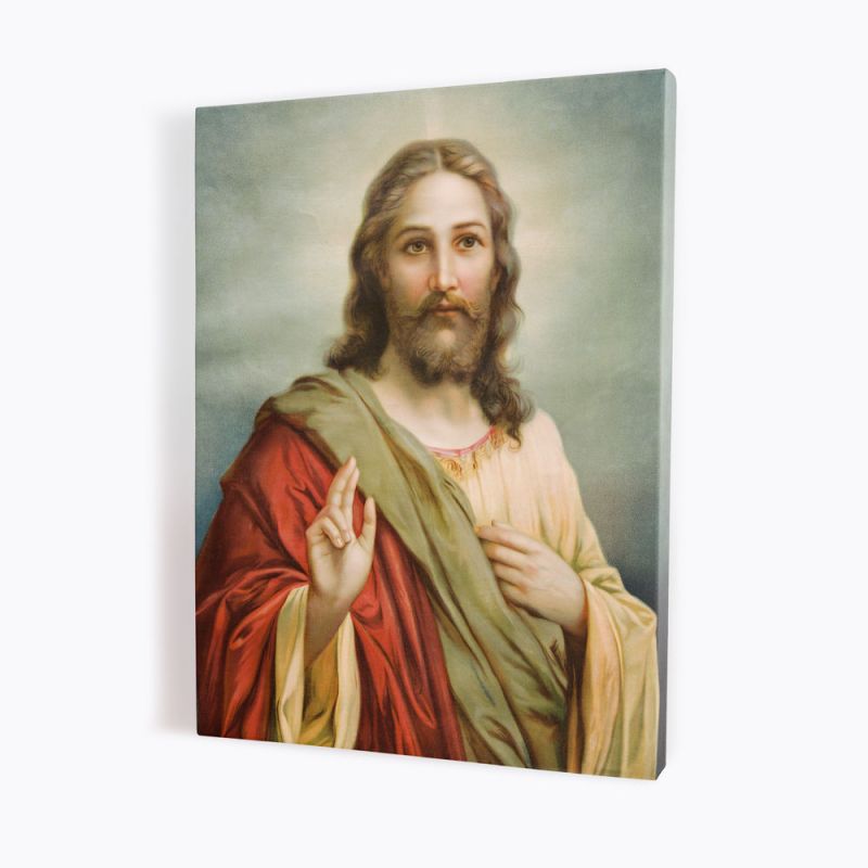 Obraz Serce Jezusa - płótno canvas (38) - Obraz Serce Jezusa - płótno canvas (38)
