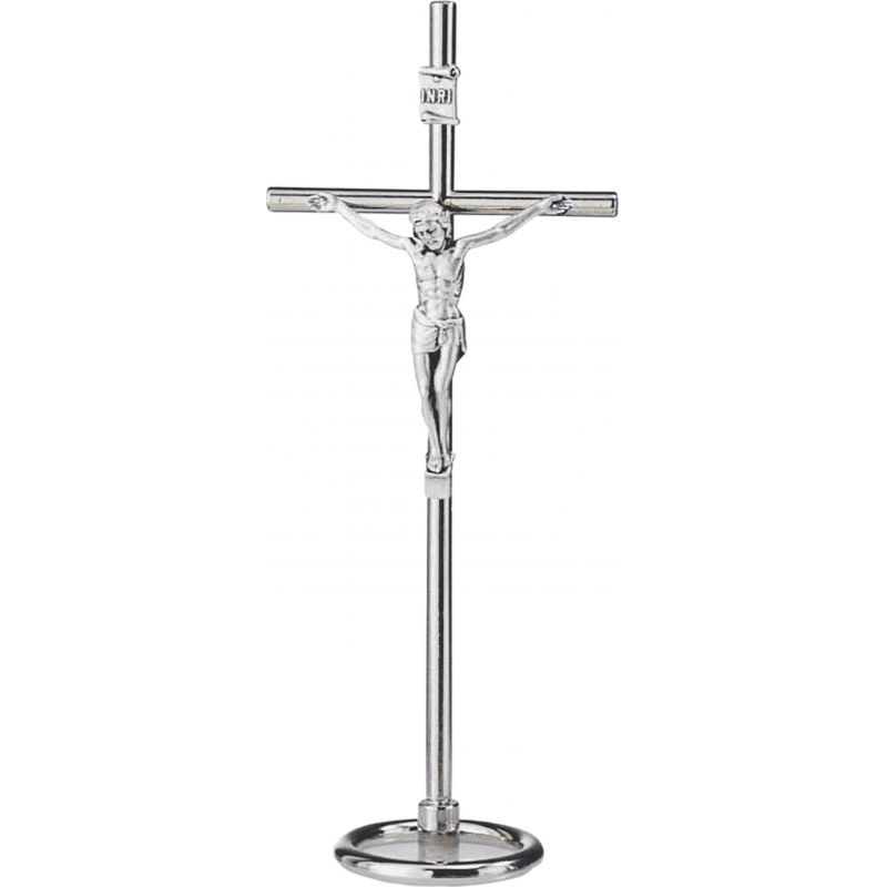 Krzyż metalowy stojący 15,5 cm - Krzyż metalowy stojący 15,5 cm
