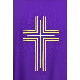 Ornat haftowany fioletowy - krzyż (15) - zdjęcie 2 - Ornat haftowany fioletowy - krzyż (15)