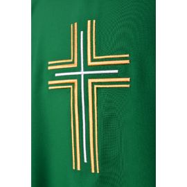 Ornat haftowany zielony - krzyż (15) - zdjęcie 2 - Ornat haftowany zielony - krzyż (15)