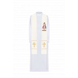 Stuła haftowana - Jezus Miłosierny (71) - Z POSTACIAMI