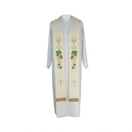 Stuła kapłańska eucharystyczna - 3 kolory - zdjęcie 3 - Stuła kapłańska eucharystyczna - 3 kolory