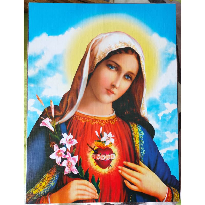 Serce Maryi - Obraz do oprawienia format (30x40) - Serce Maryi - Obraz do oprawienia format (30x40)