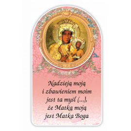 Zakładka papierowa półokrągła - Matka Boża Częstochowska