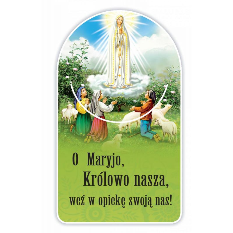 Zakładka papierowa półokrągła - Matka Boża Fatimska - Zakładka papierowa półokrągła - Matka Boża Fatimska