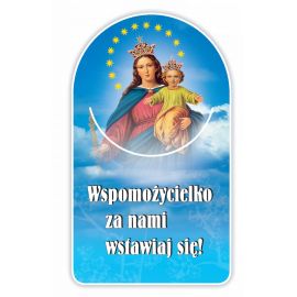 Zakładka papierowa półokrągła - Matka Boża Wspomożycielka