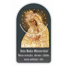 Zakładka papierowa półokrągła - Matka Boża Ostrobramska