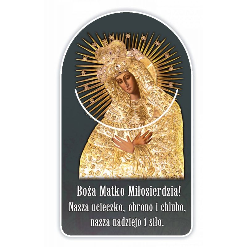 Zakładka papierowa półokrągła - Matka Boża Ostrobramska - Zakładka papierowa półokrągła - Matka Boża Ostrobramska