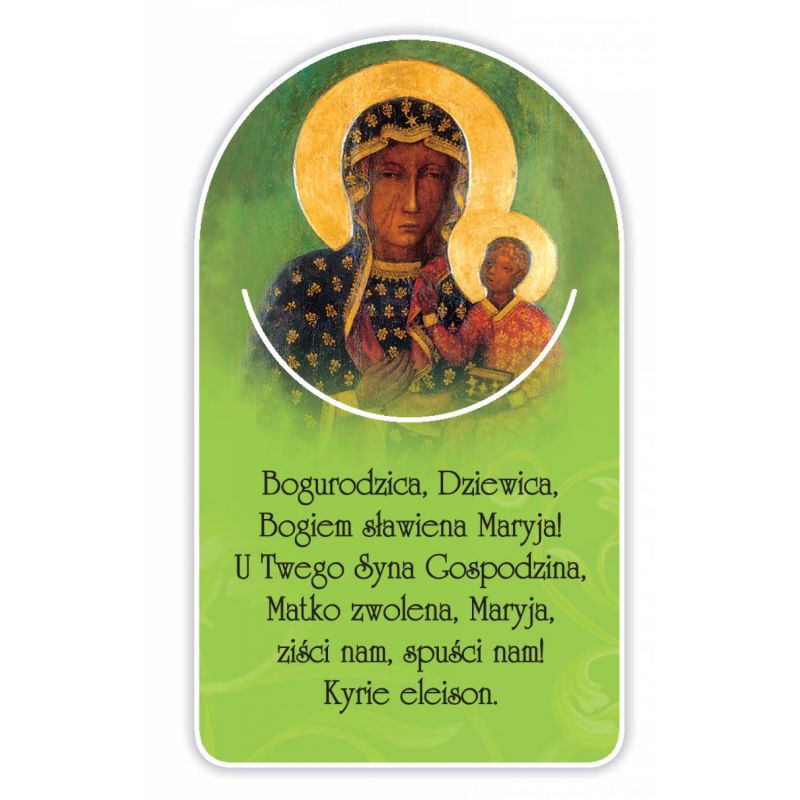Zakładka papierowa półokrągła - Matka Boża Częstochowska (2) - Zakładka papierowa półokrągła - Matka Boża Częstochowska (2)