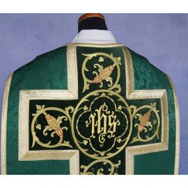 Ornat rzymski IHS - kolory liturgiczne, żakard (35) - zdjęcie 7 - Ornat rzymski IHS - kolory liturgiczne, żakard (34)