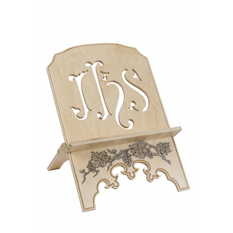 Pulpit drewniany zdobiony, kolor jasny (1) - Pulpit drewniany zdobiony, kolor jasny (1)