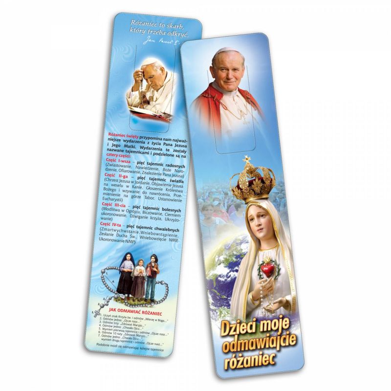 Zakładka do książki - Różaniec - Matka Boża Fatimska - Zakładka do książki - Różaniec - Matka Boża Fatimska