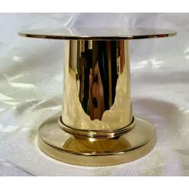 Podstawa, tron pod monstrancję, mosiężny, pozłacany 10 cm (3D)