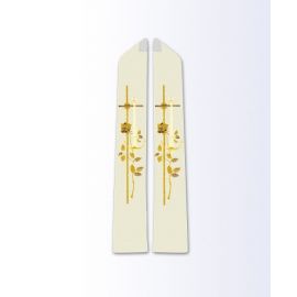 Stuła ecru z motywem eucharystycznym - EUCHARYSTYCZNE