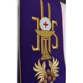 Szarfa, sygnatura, uchwyt do dzwonka fiolet - zdjęcie 2 - Szarfa, sygnatura, uchwyt do dzwonka fiolet