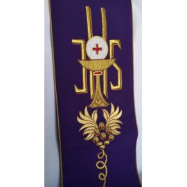 Szarfa, sygnatura, uchwyt do dzwonka fiolet - zdjęcie 3 - Szarfa, sygnatura, uchwyt do dzwonka fiolet