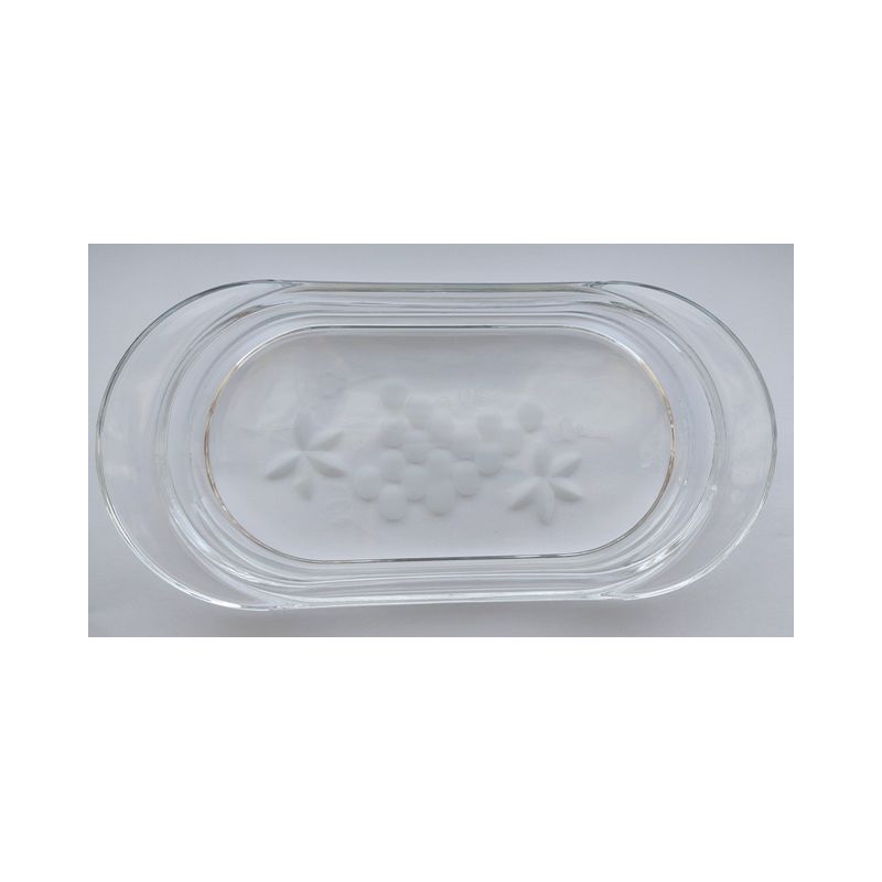 Taca kryształowa pod ampułki z uszami 21 x 10 cm - Taca kryształowa pod ampułki z uszami 21 x 10 cm