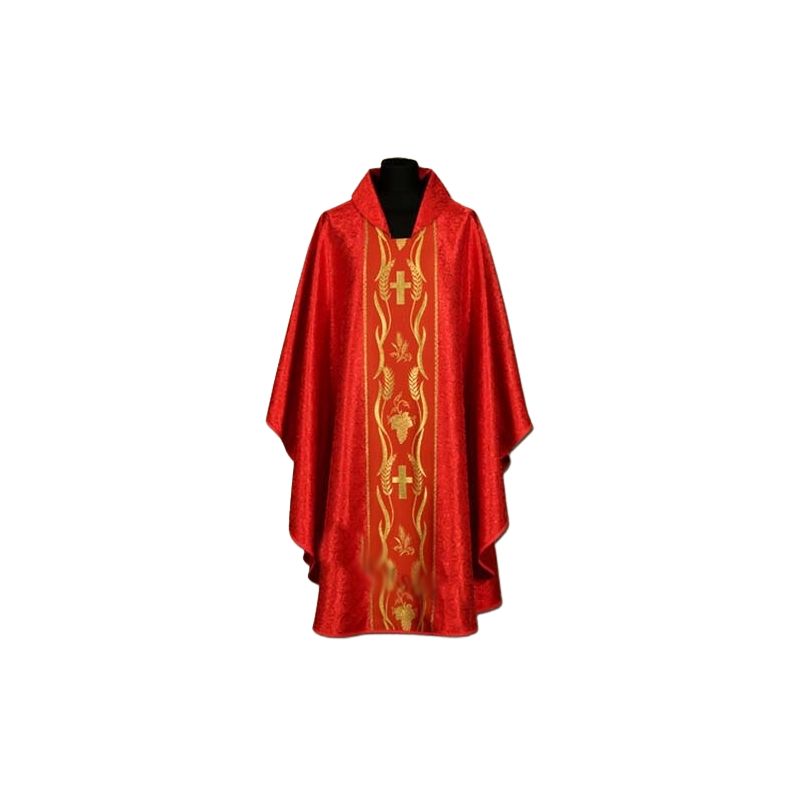 Ornat z adamaszku haftowany (33A) - Ornat z adamaszku haftowany (33A)