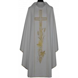 Ornat z komputerowo haftowanym pasem, kolory liturgiczne (14) - zdjęcie 3 - Ornat z komputerowo haftowanym pasem (14)