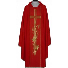 Ornat z komputerowo haftowanym pasem, kolory liturgiczne (14) - Ornaty haftowane