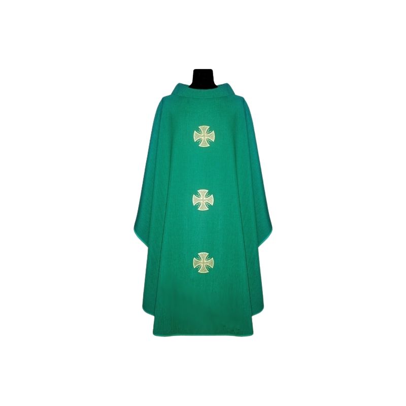 Ornat z lnu - kolory liturgiczne krzyż - Ornat z lnu - kolory liturgiczne