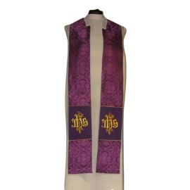Kapa haftowana - IHS (kolory liturgiczne) - rozeta - zdjęcie 3 - Kapa haftowana - IHS (kolory liturgiczne) - rozeta
