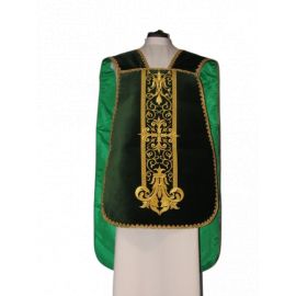 Ornat rzymski zielony aksamit (46) - zdjęcie 2 - Ornat rzymski aksamit (46)