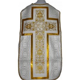 Ornat rzymski biały, rozeta IHS (58) - Ornaty rzymskie