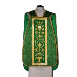 Ornat rzymski zielony Serce Pana Jezusa (50) - zdjęcie 2 - Ornat rzymski zielony Serce Pana Jezusa (50)