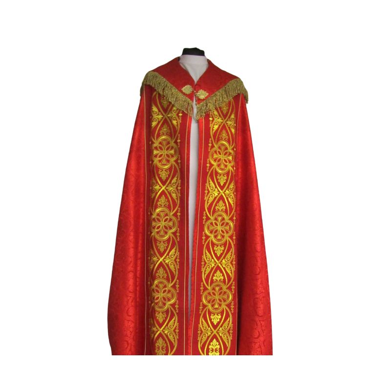 Kapa haftowana IHS rozeta - kolory liturgiczne (50A) - Kapa haftowana IHS rozeta - kolory liturgiczne (50A)