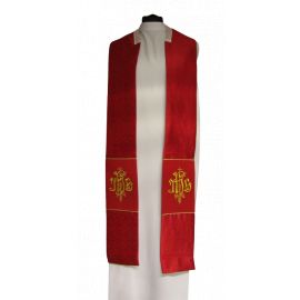 Kapa haftowana IHS rozeta - kolory liturgiczne (50A) - zdjęcie 3 - Kapa haftowana IHS rozeta - kolory liturgiczne (50A)