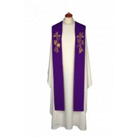 Stuła haftowana do koncelebry - kolory liturgiczne (7) - STUŁY