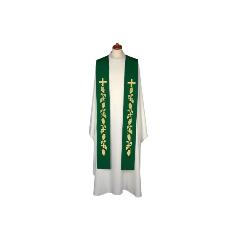Stuła haftowana - kolory liturgiczne, bogaty haft (10) - Stuła haftowana - kolory liturgiczne, bogaty haft (10)