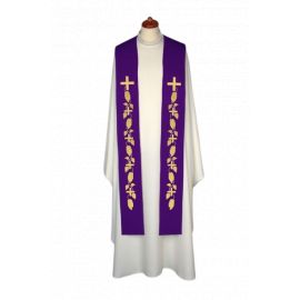 Stuła haftowana - kolory liturgiczne, bogaty haft (10) - zdjęcie 2 - Stuła haftowana - kolory liturgiczne, bogaty haft (10)
