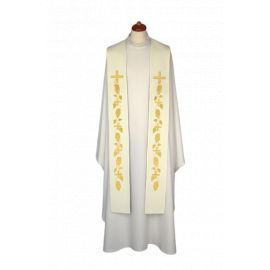 Stuła haftowana - kolory liturgiczne, bogaty haft (10) - zdjęcie 3 - Stuła haftowana - kolory liturgiczne, bogaty haft (10)