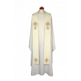 Stuła haftowana - kolory liturgiczne, bogaty haft (11) - zdjęcie 2 - Stuła haftowana - kolory liturgiczne, bogaty haft (11)