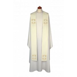 Stuła haftowana - kolory liturgiczne, Krzyże haft (13) - zdjęcie 3 - Stuła haftowana - kolory liturgiczne, Krzyże haft (13)
