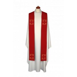 Stuła haftowana - kolory liturgiczne, Krzyże haft (13) - zdjęcie 4 - Stuła haftowana - kolory liturgiczne, Krzyże haft (13)