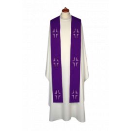 Stuła haftowana - kolory liturgiczne, Krzyże haft (14) - zdjęcie 4 - Stuła haftowana - kolory liturgiczne, Krzyże haft (14)