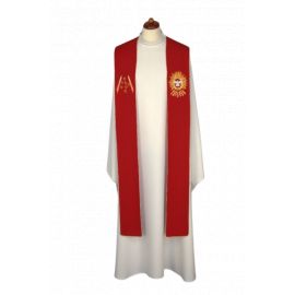 Stuła haftowana - Symbole Ducha Świętego (20) - EUCHARYSTYCZNE