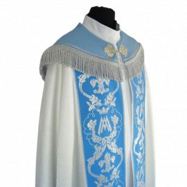 Kapa maryjna - pasy tkane, kaptur haft (77) - zdjęcie 2 - Kapa maryjna - pasy tkane, kaptur haft (77)